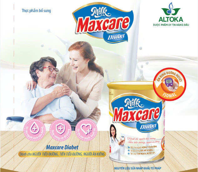 Milk Maxcare Diabet - Sữa dinh dưỡng cho người tiểu đường, người ăn kiêng
