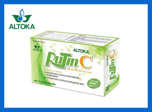 RUTINC ALTOKA - Giúp làm bền thành mạch máu, hỗ trợ giảm tình trạng xuất huyết niêm mạc dưới da, hỗ trợ giảm tình trạng suy giãn tĩnh mạch trực tràng ở người bị trĩ.