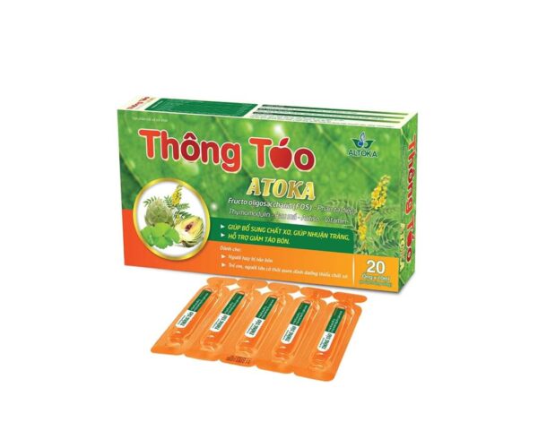 Thông táo Altoka - Bổ sung chất xơ, nhuận tràng, giảm táo bón