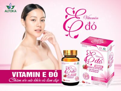 Vitamin E Đỏ 400UI - Cải thiện sắc tố, chống oxy hoá, không lo lão hoá
